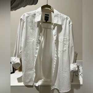 GAP white Big Shirt Organic Cotton Unworn NWOT